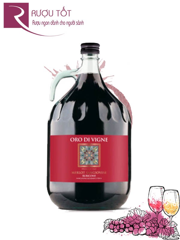 Vang Ý Oro Di Vigne Rượu vang chai 3 Lít