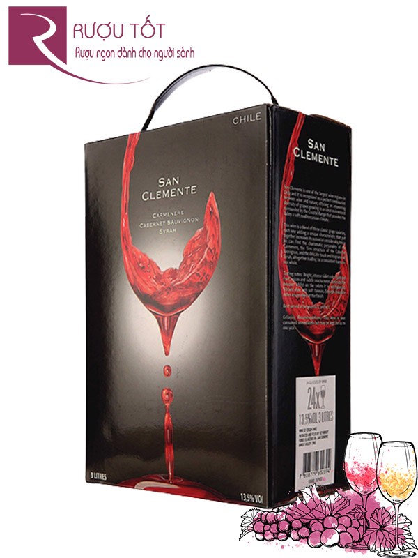 Vang Chile San Clemente (bịch 3Lít – 5L) Blend
