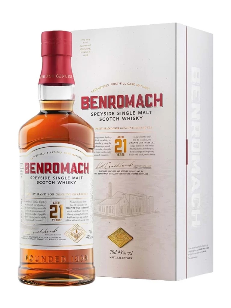 Rượu Benromach 21 năm