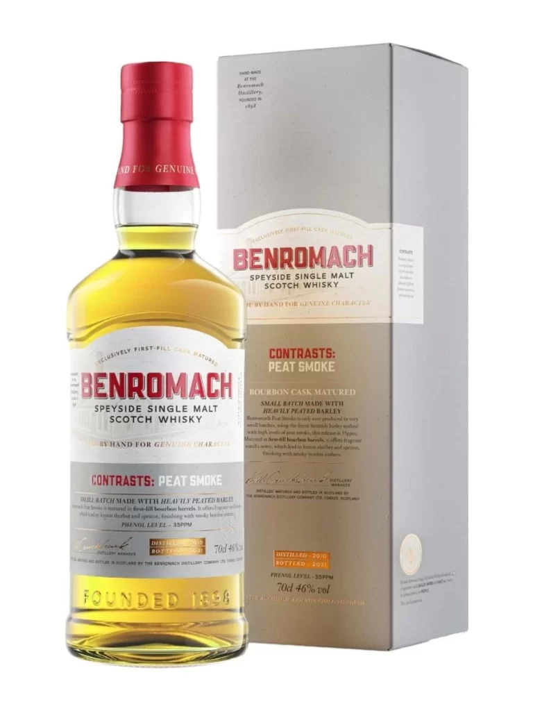 Benromach 2014 Contrasts: Peat Smoke Bourbon Cask