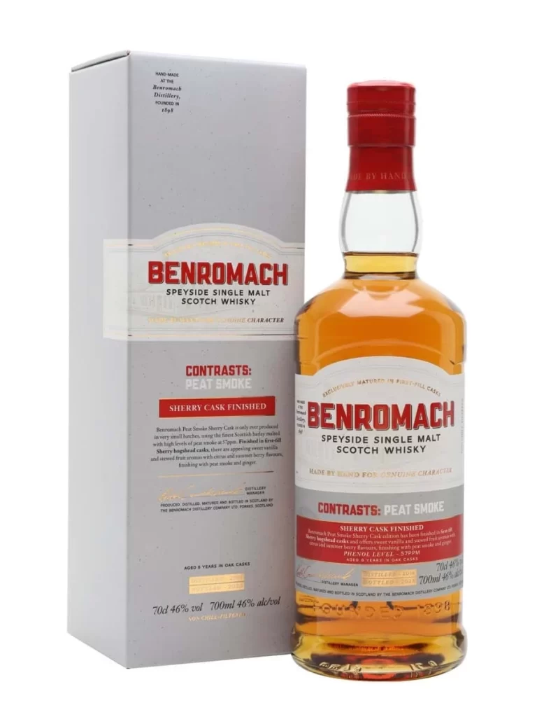 Benromach 2014 Contrasts: Peat Smoke Sherry Cask