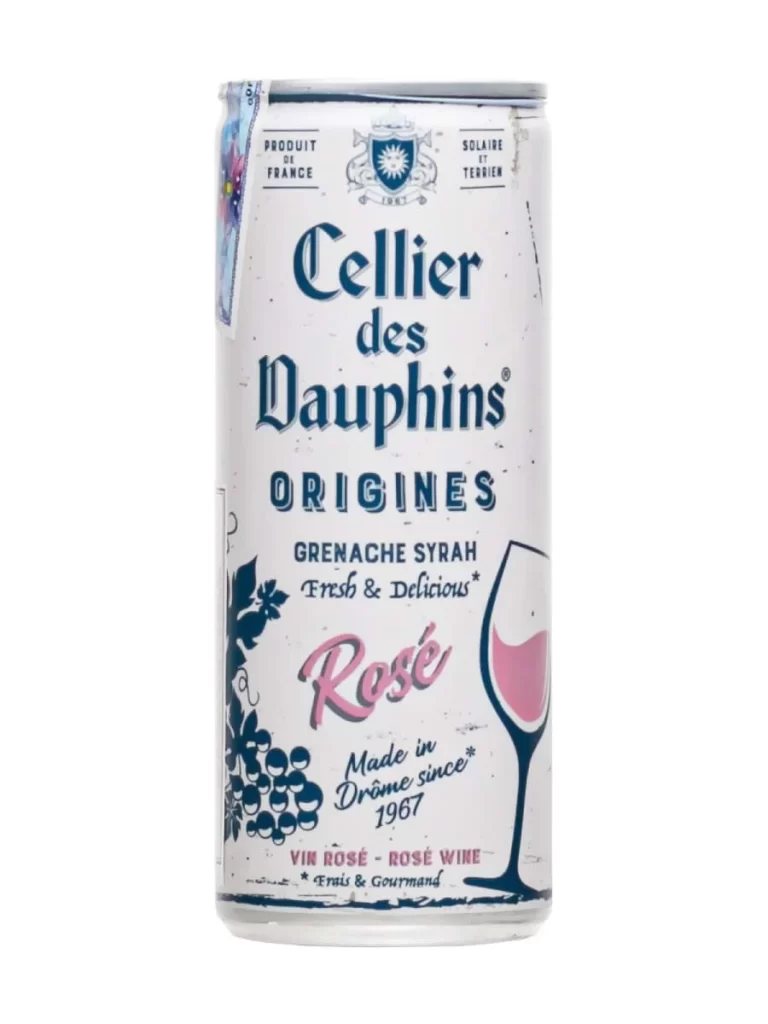 Rượu vang lon Cellier des Dauphins Rose 250ml