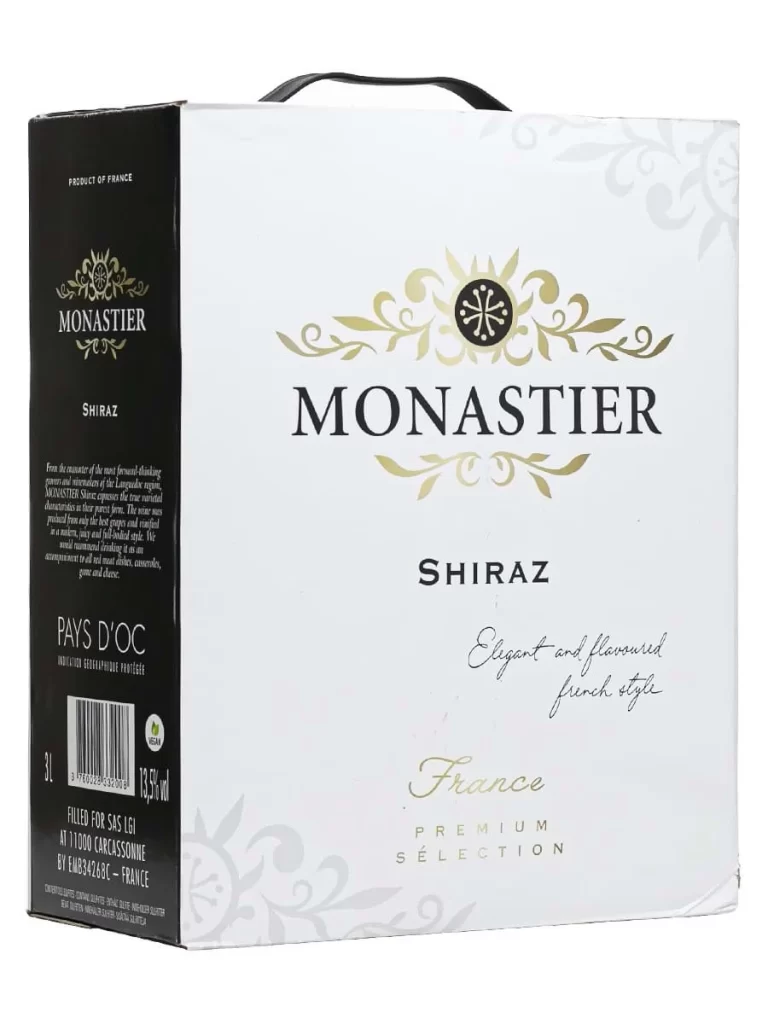 Vang bịch Moanastier Shiraz 3L